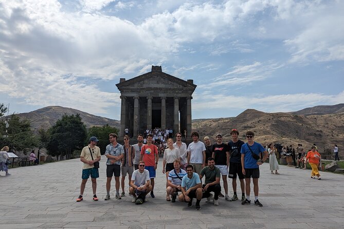 9 Hours Armenian Tour Garni Geghard Noratus Sevan Lake - Garni Temple from 66 AD, plus roman-style bathing and mosaics