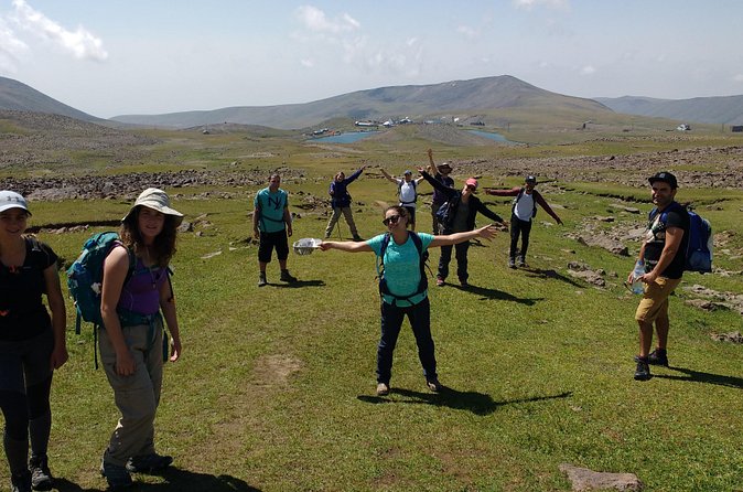 Daily jeep-hike tour to Aragats Mountain - Coming down toward Lake Kari, then out to Amberd Fortress