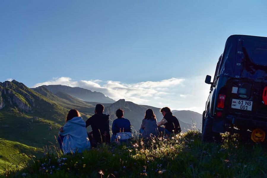 From Ijevan: Off-Road Expedition to Mt. Vitasar - Coffee, tea, and Tavush-style gata, a break that keeps you warm and focused