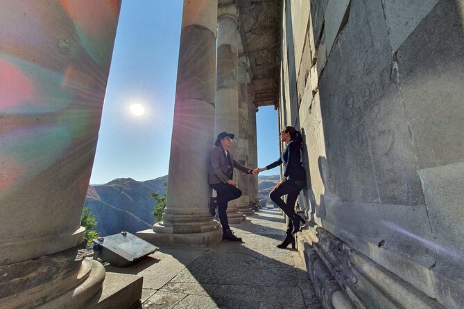 Garni and Geghard Half-Day Private Tour - Charents Arch: the quick photo stop with Mount Ararat context
