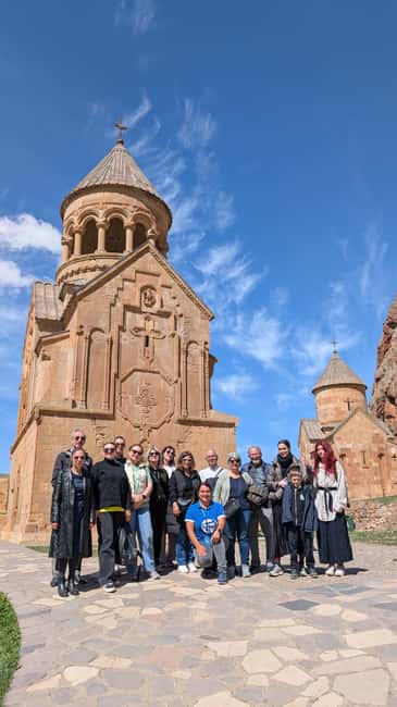 Group tour: Khor Virap, Noravank, Jermuk, Areni wine tasting - Khor Virap Monastery and the Mount Ararat view