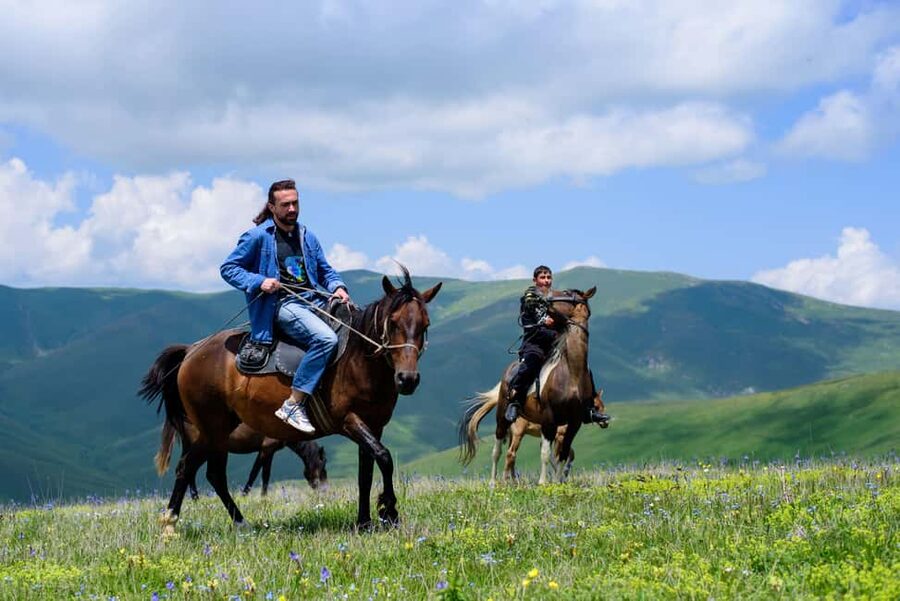 Horseback Adventure in Armenia’s Highland Pastures - Yerivar Guest House campfire tea, plus the extra photo factor