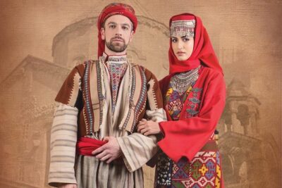 Photoshoot in Armenian garments