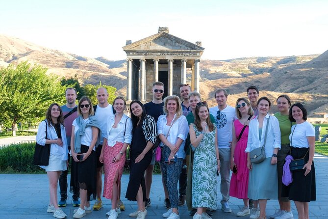 Private tour to Garni Temple, Geghard Monastery, Tsaghkadzor, Kecharis Monastery - Charents Arch and the Ararat panorama, before you even hit the temples