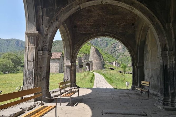 Private Transfer & Tour from Tbilisi to Yerevan or Yerevan to Tbilisi - Stop 2, Akhtala Monastery: frescoes and a quick, striking change of pace